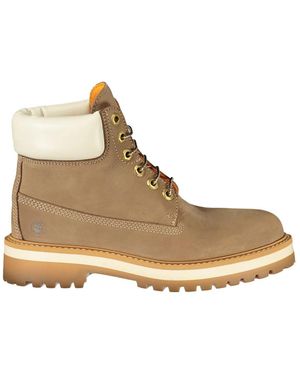 Lumberjack Lace-Up Boots - Natural