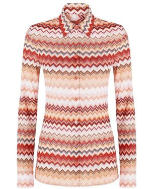 Missoni Overhemden ,Veelkleurig ,Shirt - Rood