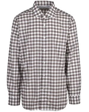 Eleventy Overhemden ,Veelkleurig ,Katoen Casual Shirt - Meerkleurig