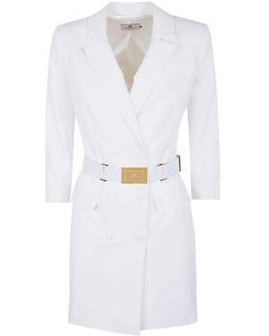 Elisabetta Franchi Short Dresses - Blanco