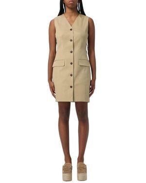 Theory Short Dresses - Natural