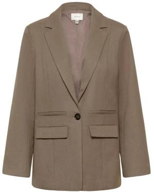 Gestuz Jassen ,Bruin ,Wol Paula Blazer