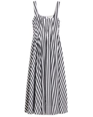 Sportmax Kleid Aus Baumwollpopeline - Schwarz
