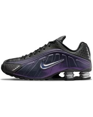 Nike Schoenen ,Zwart ,Leer Shox R4 - Blauw