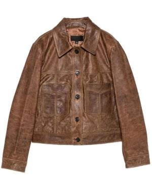 Nili Lotan Leather Jackets - Marron