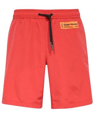 Heron Preston Klassische badehose,schnell trocknende badehose für männer - Rot
