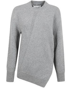 Jil Sander Round-Neck Knitwear - Grijs