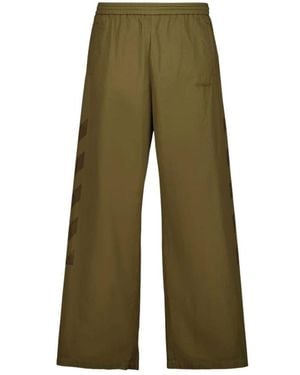 Off-White c/o Virgil Abloh Wide Trousers - Green