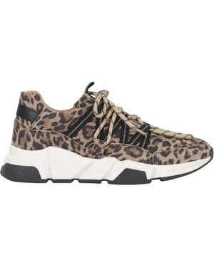 Dwrs Label Los Angeles Leopard Sneaker - Grau