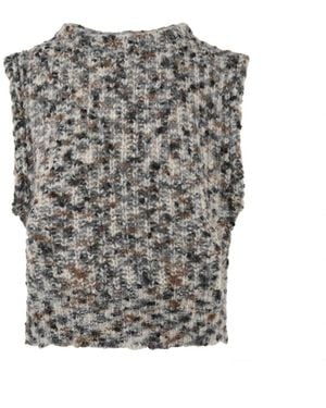 Attic And Barn Round-Neck Knitwear - Gris