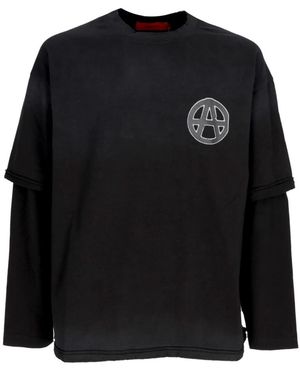 Acupuncture Long Sleeve T-Shirts - Black