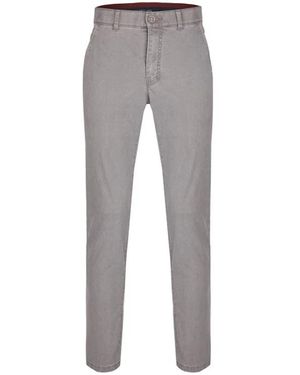 Club of Comfort Weiche Stoffhose Maßgeschneidert - Grau