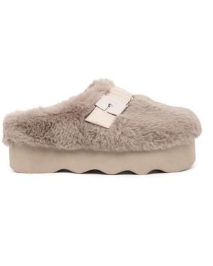 Scholl Sabot Aus Synthetischem Fell - Natur