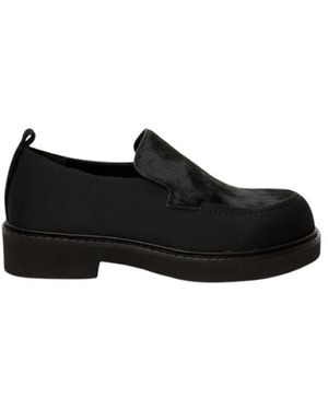 Jeannot Mocassino Con Cavallino - Zwart