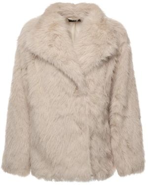 V73 Faux Fur & Shearling Jackets - Natural