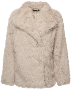 V73 Faux Fur & Shearling Jackets - Natural
