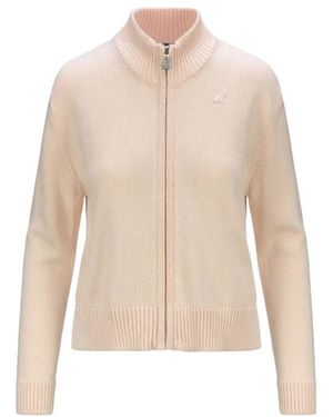 K-Way Rosa pullover mit verstellbarer taille - Natur