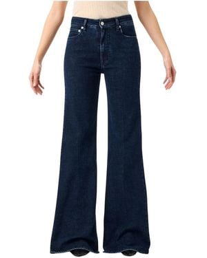 CYCLE Jeans ,Blauw ,Katoen Flaire High Rise Flared