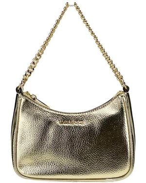 Michael Kors Tassen ,Geel ,Leer Metallic Leather Shoulder Bag - Grijs