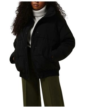 Another Label Jassen ,Zwart ,Polyester Mille Oversized Puffer Jacket