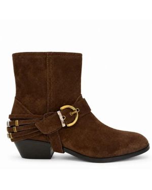 Pinko Cowboy Boots - Marron