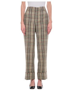 DURAZZI MILANO Karierte, Maßgeschneiderte Hosen - Mehrfarbig