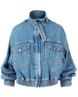 Sportmax Coats Denim - Blauw