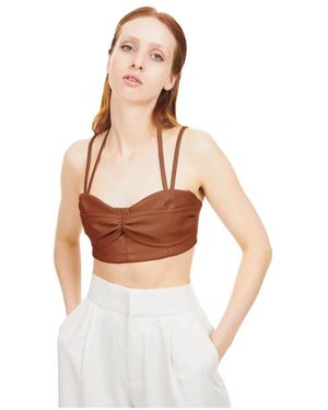 THEMOIRÈ Sleeveless Tops - Brown