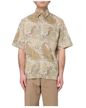 Etro Short Sleeve Shirts - Neutro