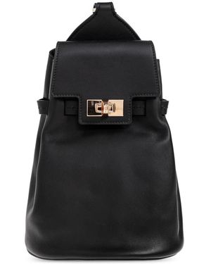 Max Mara Margaux One-Shoulder Rucksack - Schwarz