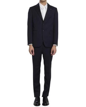 Tagliatore Single Breasted Suits - Nero