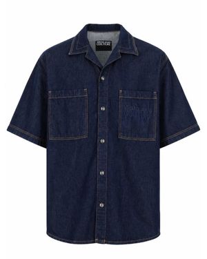 Versace Jeans Couture Denim Shirts - Blue