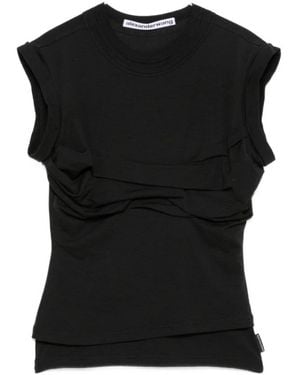 Alexander Wang Chemise À Détail Torsadé - Black