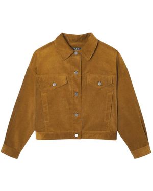 A.P.C. Light Jackets - Brown