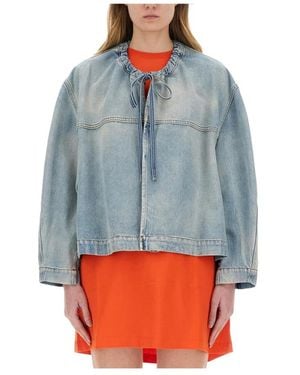 MSGM Denim Jackets - Blue