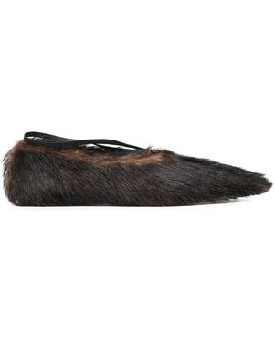 Plan C Schoenen ,Bruin ,Bont Ballet Flats - Zwart
