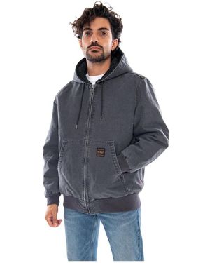 Levi's Jassen ,Grijs ,Denim Potrero Denim Hoody - Blauw