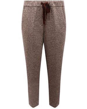 EMMA & GAIA Slim-Fit Trousers - Brown