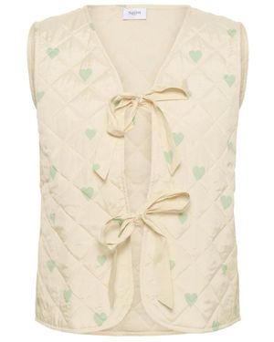 Saint Tropez Evittasz Quilt Vest - Naturel