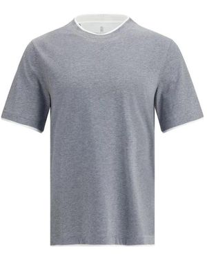 Brunello Cucinelli T-Shirts - Grey