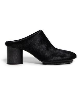 Uma Wang Heeled Mules - Noir