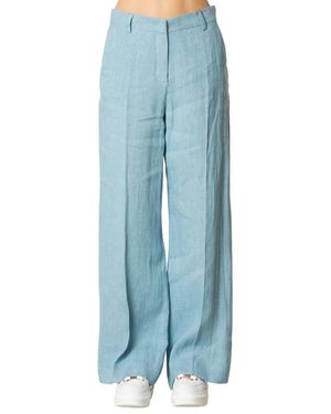 Weekend by Maxmara Malizia Wijde Broek - Blauw