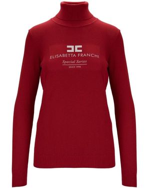 Elisabetta Franchi Turtlenecks - Rosso