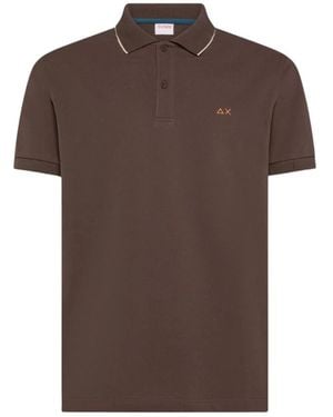 Sun 68 Polo Shirts - Brown