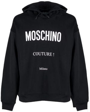 Moschino Hoodies - Black