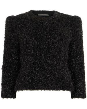 Alberta Ferretti Rundhals-Pullover - Schwarz