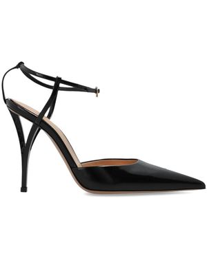Gianvito Rossi Schoenen ,Zwart ,Leer Ascent Heels