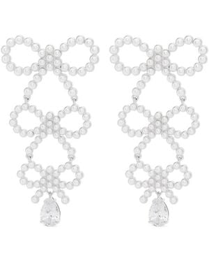 Self-Portrait Earrings - Blanco