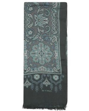 Etro Jacquard Sjaal Van Katoenmix - Grijs