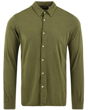 Aspesi Overhemden ,Groen ,Katoen Jersey Shirt